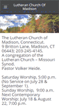 Mobile Screenshot of lutheranchurchofmadison.com